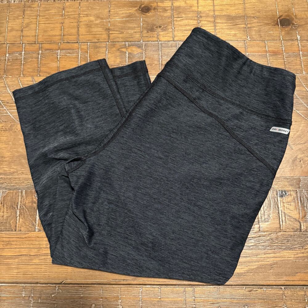 DanSkin Now Leggings Large 12-14 Workout Pants Exercise Dark Gray Gym Gear - Picture 7 of 7